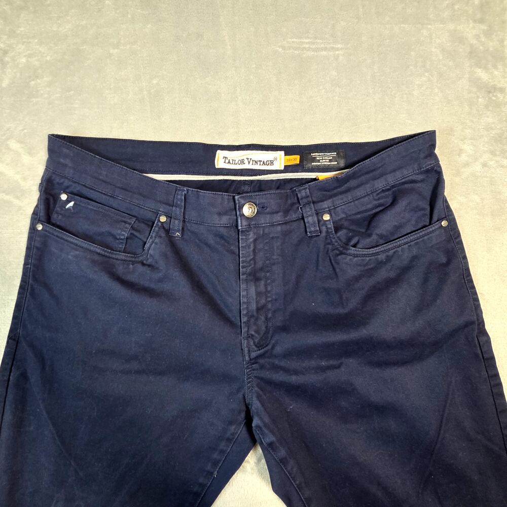 Tailor Vintage Mens Performance New Canaan Slim Fit Comfort Stretch‎ Waist 38x30